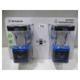 NEW Westinghouse 1000 Lumen Solar Rechargeable LED Portable Lanterns - Blue