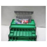 NEW Flambeau Outdoors 6383FTK Adventurer 3-Tray Tackle Box Kit, Complete Starter Fishing Tackle Kit with Hooks, Bobbers, Stringer, and More, Green