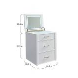Universal Broadmoore Odessa Lift-top Vanity with LED Lighted Mirror - Needs TLC