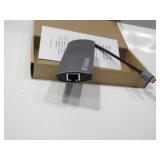 Verbatim 9-in-1 USB C Hub Adapter - 100W Power Delivery, USB 3.0, SD Card Readers, Gigabit LAN, 3.5mm Port for USB C Laptops