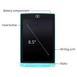 Dartwood LCD Writing Tablet - 8.5 Inch Colorful Electronic Doodle Board and Drawing Pad for Kids (Blue)