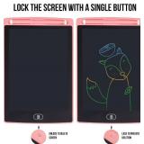 Dartwood LCD Writing Tablet - 8.5 Inch Colorful Electronic Doodle Board and Drawing Pad for Kids (Pink)