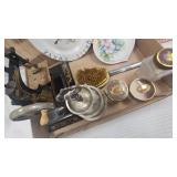 Red Cross Tea Set, Vintage Casige Childs Sewing Machine, Dishes, etc