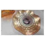 Fenton Butterfly Circular Vase, Carnival Glass Dishes, Basket