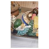 Various Vintage Minatures, Plates, Hooks, and Music Box