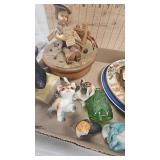 Various Vintage Minatures, Plates, Hooks, and Music Box