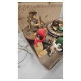 Various Vintage Minatures, Plates, Hooks, and Music Box