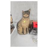 Jack in the Pulpit Vase, Cat Pillow, Drake Process Mache Rabbit
