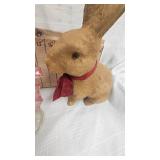 Jack in the Pulpit Vase, Cat Pillow, Drake Process Mache Rabbit