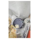Advertising/Collector Buttons, Vintage Figures, Vase, Pictures