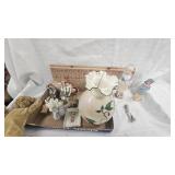 Phoenix and Consilidated Glass with Magnolia, Porcelain Figurine