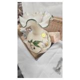 Phoenix and Consilidated Glass with Magnolia, Porcelain Figurine