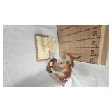 Vintage Dollhouse Bathroom Set, Small Vintage Figurines, Vase, Etc