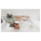 Gone with the Wind Style Lamp, Vintage Jar, Paperweight