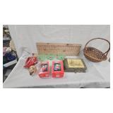 Coca Cola Ornaments, Jadite Coffee Cups, Jewelry Box, Ashtray