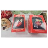 Coca Cola Ornaments, Jadite Coffee Cups, Jewelry Box, Ashtray