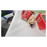 Coca Cola Ornaments, Jadite Coffee Cups, Jewelry Box, Ashtray