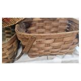 Lot of Various Baskets, Picnic Baskets