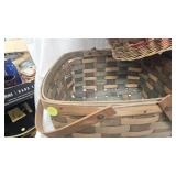 Lot of Various Baskets, Picnic Baskets
