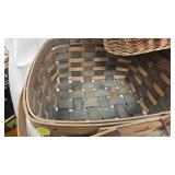 Lot of Various Baskets, Picnic Baskets