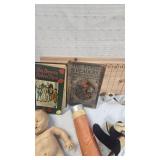 Finnial, Vintage Books, Rubber Doll, Asst Misc