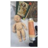 Finnial, Vintage Books, Rubber Doll, Asst Misc
