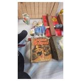 Finnial, Vintage Books, Rubber Doll, Asst Misc
