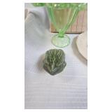 Uranium Compote Dish and Vintage Items