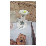 Fenton Art Glass Basket and Vintage Items