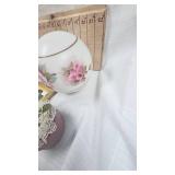 Painted Milk Glass Globe and Bride
