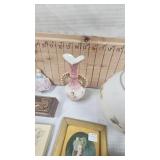 Painted Milk Glass Globe and Bride