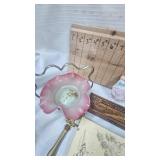 Painted Milk Glass Globe and Bride