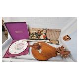 Duck Cribbage Board and Vintage Misc