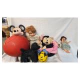 Vintage Stuffies and Mickey Mouse Bounce Ball