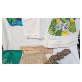 Lot of Vintage Tablecloths, runners, napkins, etc