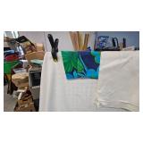 Lot of Vintage Tablecloths, runners, napkins, etc