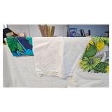 Lot of Vintage Tablecloths, runners, napkins, etc