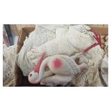 Lot of Lace Hankies, Napkins, Etc