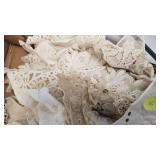 Lot of Lace Hankies, Napkins, Etc