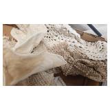 Lot of Lace Hankies, Napkins, Etc