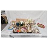 Piggy Bak and Diver Games, Porcelain Lamp, etc