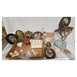 Shelf, Owl S/p, Ballet Figure, Pictures, Etc