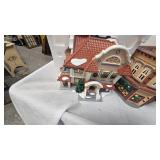 Christmas Themed village Pieces as pictured