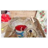 Vintage Ivory Pearl Beaded Clutch, Midcentury, Metal Tea Tray and Etc