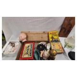 Tiddly Winks, Porcelain Doll Parts, Etc