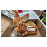 Deer Figure, Teddy Dishes, Tablecloth