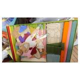 Vintage Glass, Paper Cutouts as pictured