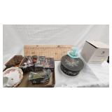 Fenton Mini Epergne, Toy Tin House Accessories and More