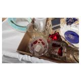 Fenton Rosemilk Rose bowl, Heart Décor, Misc