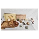 Hand Painted Tray, Block Puzzle Wagon and more